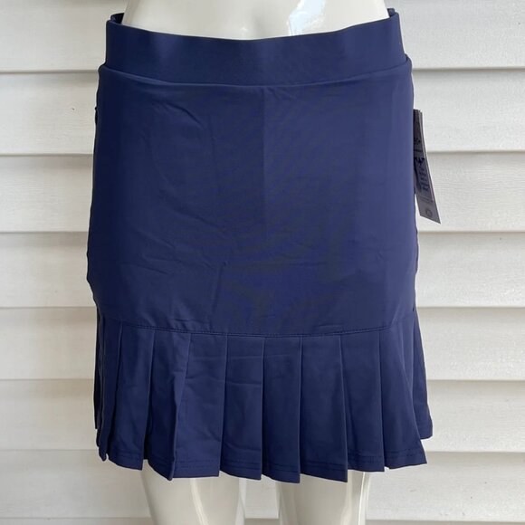 Lulu-B Ladies Navy Blue Flounce Pull On Skort w/ UPF50+ Sun Protection - Picture 1 of 2
